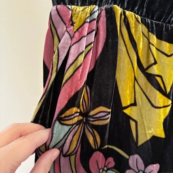 New Johnny Was Jade Priscilla printed velvet wide leg easy pants - Picture 7 of 9